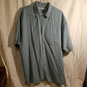 Shirt mens green casual xl